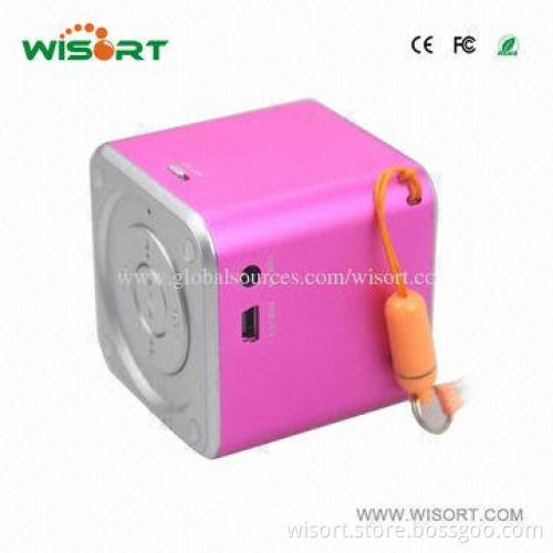 Mini Bluetooth Professional Speaker with Cute Design, 52*52*52mm Dimensions